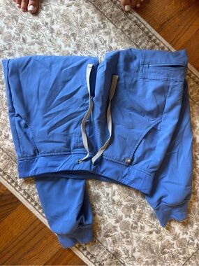 Figs Ceil Blue Jogger Scrub Pants
